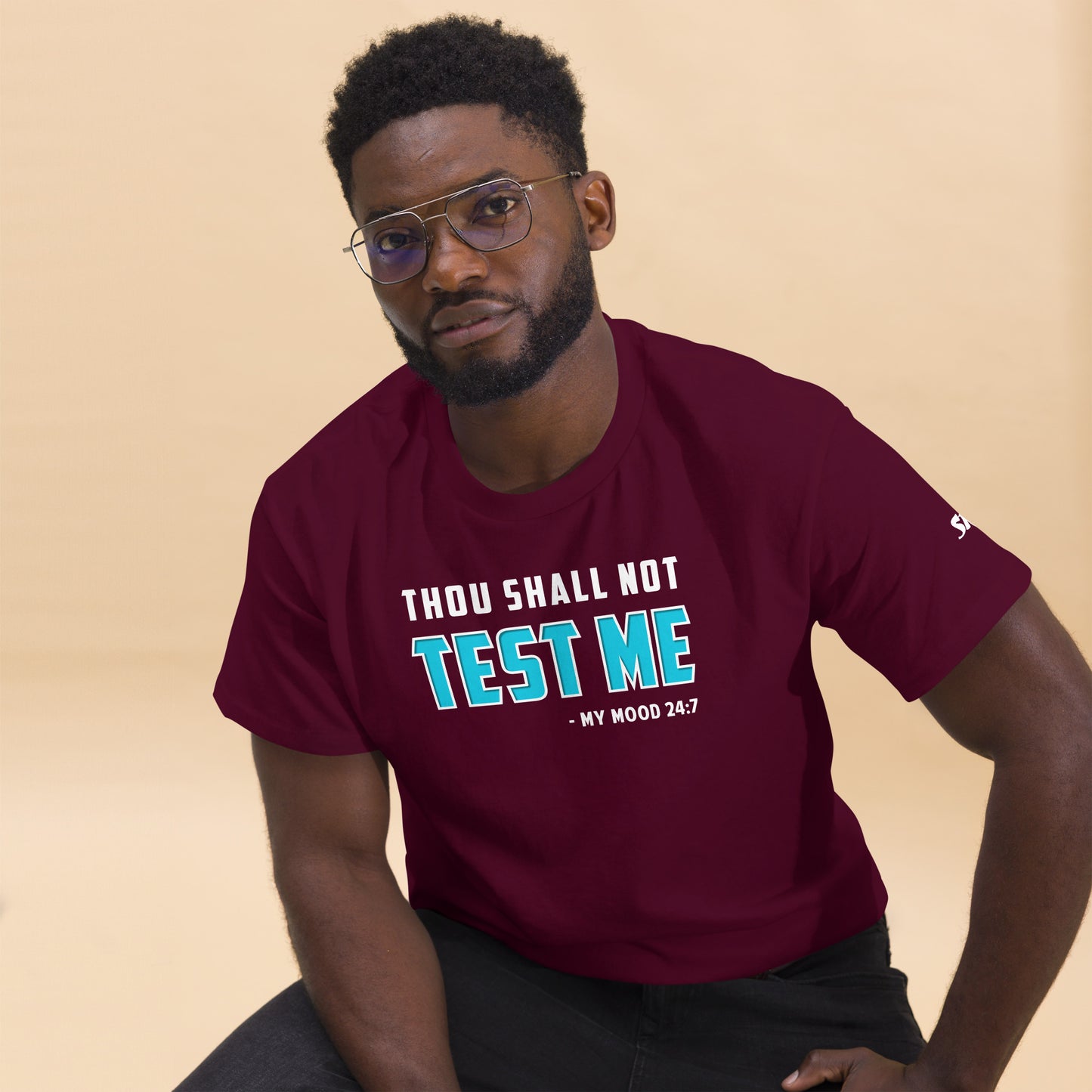 Thou shall not test me Men's classic tee