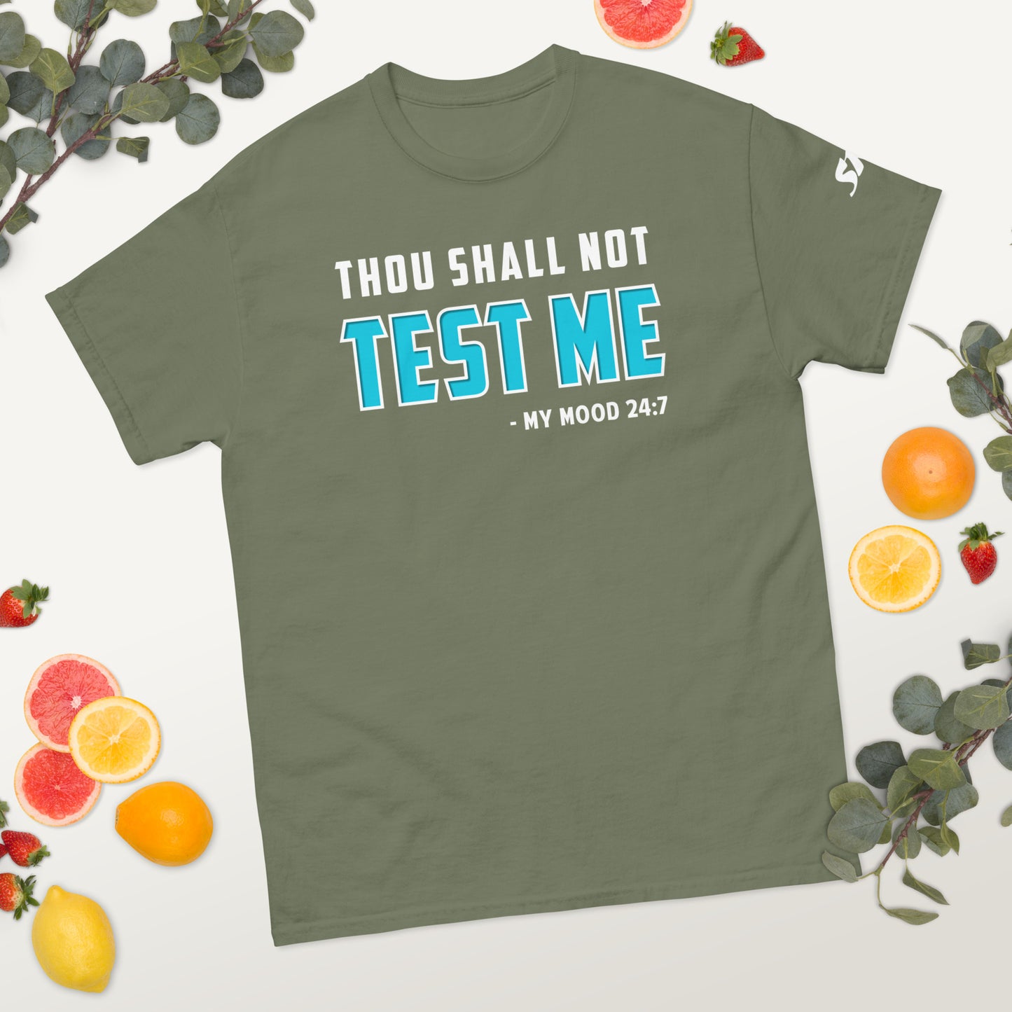 Thou shall not test me Men's classic tee