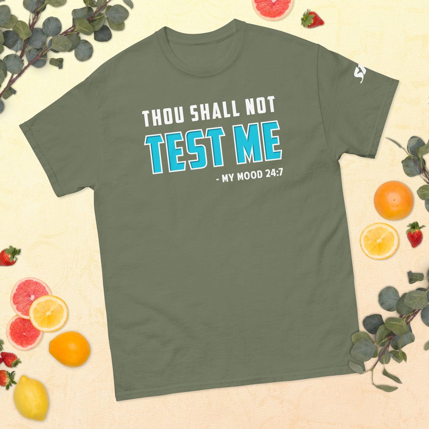 Thou shall not test me Men's classic tee