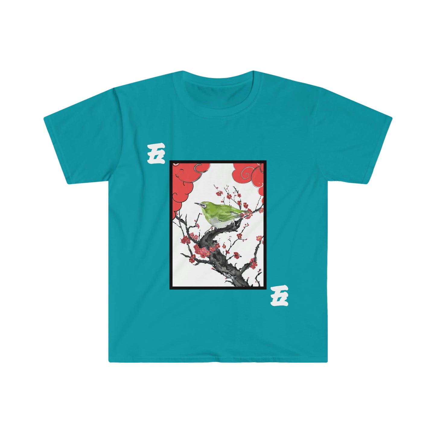 Hanafuda - Ume 5 cent Unisex Softstyle T-Shirt