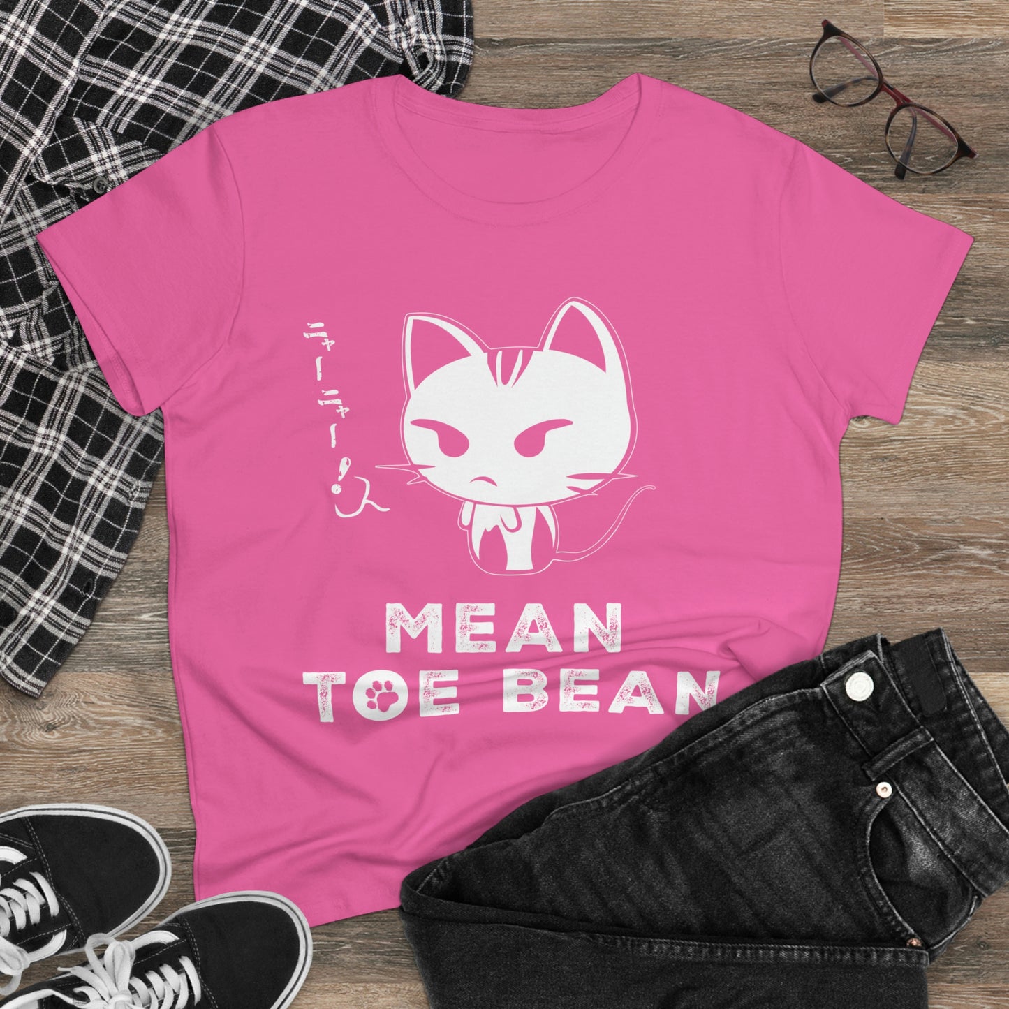 Mean Toe Bean Original Women's Midweight Cotton Tee