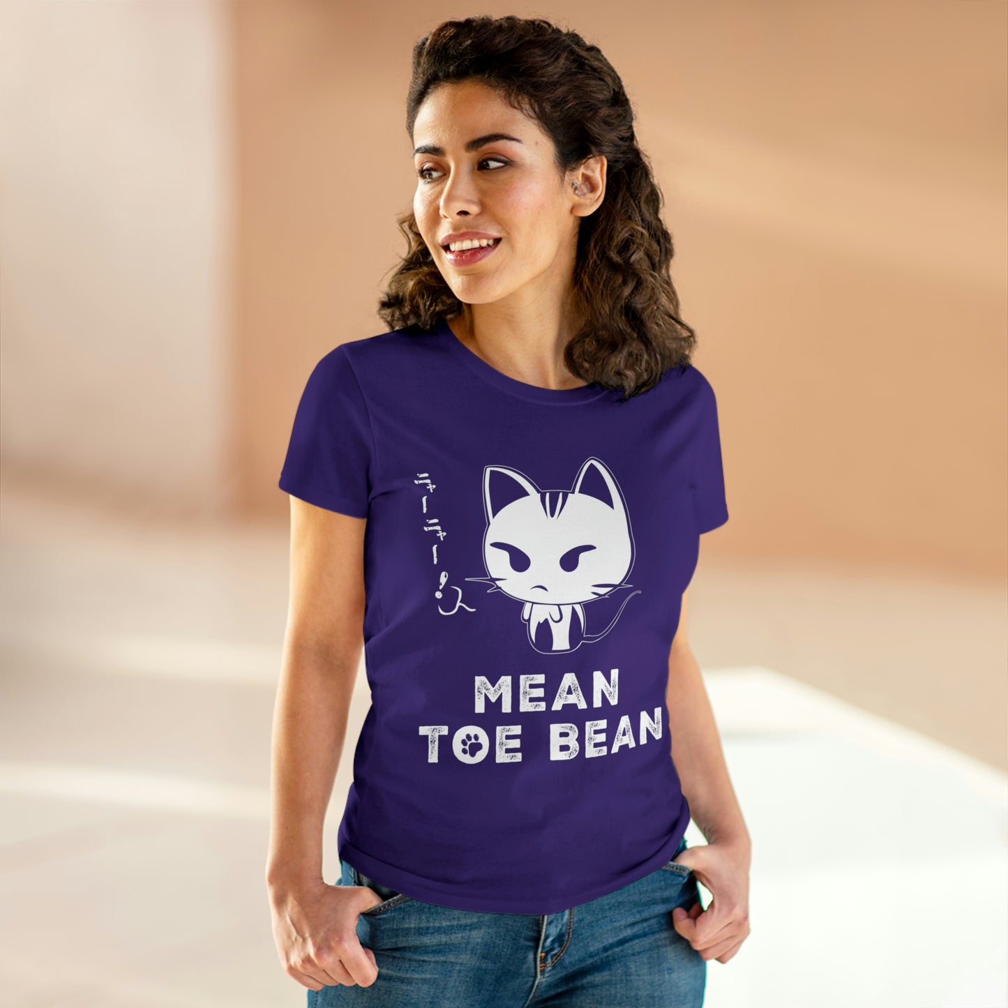 Mean Toe Bean Original Women's Midweight Cotton Tee