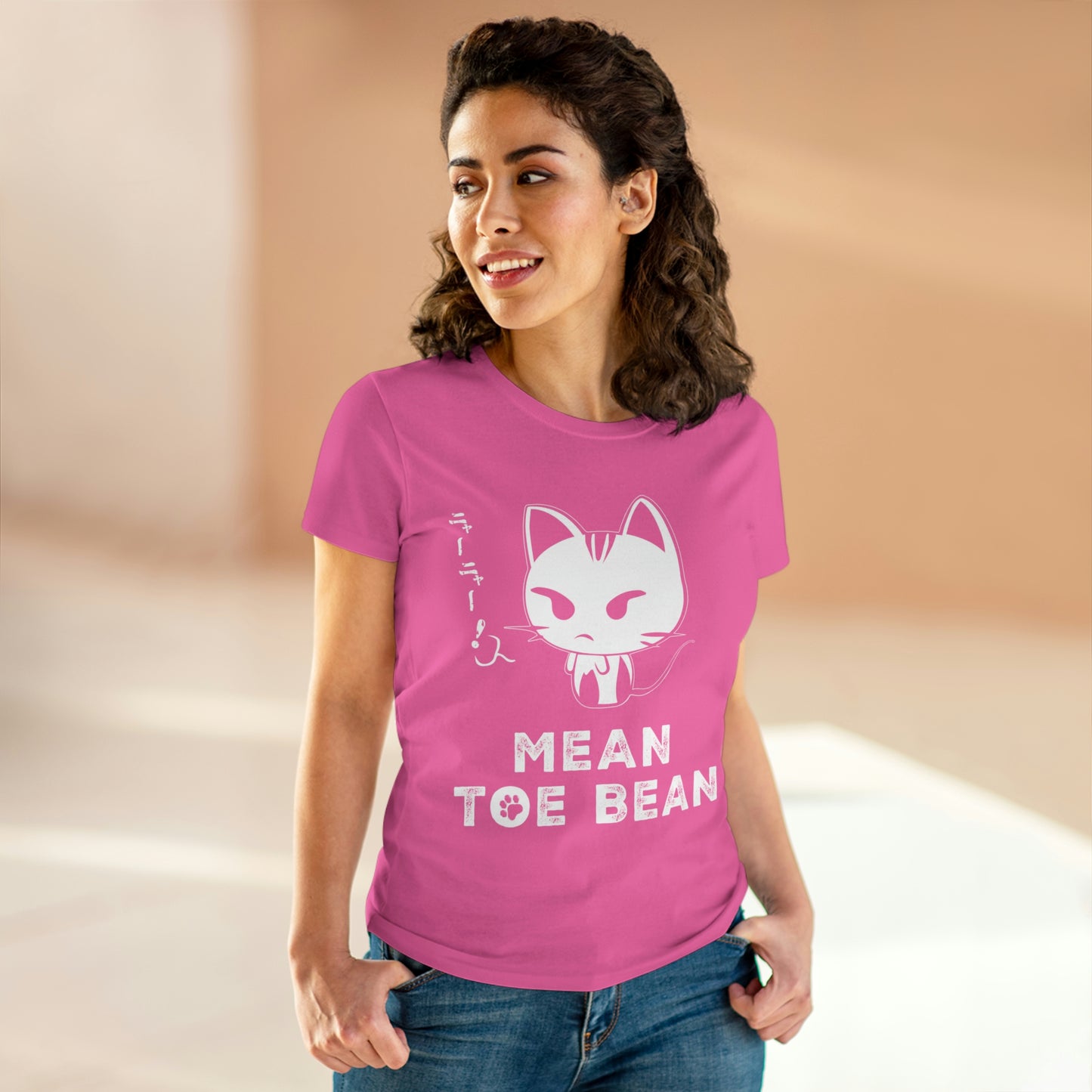 Mean Toe Bean Original Women's Midweight Cotton Tee