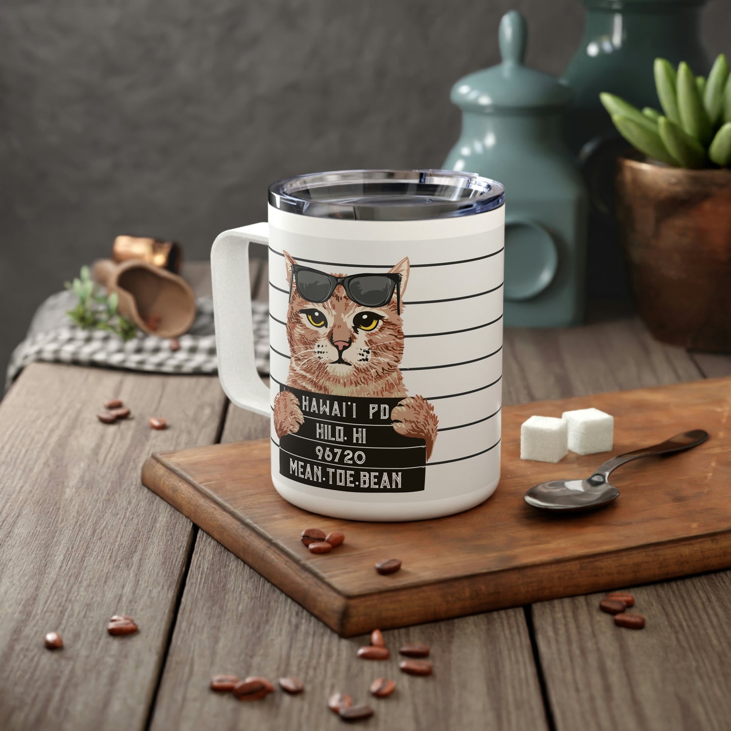 MTB Mugshot Insulated Coffee Mug, 10oz