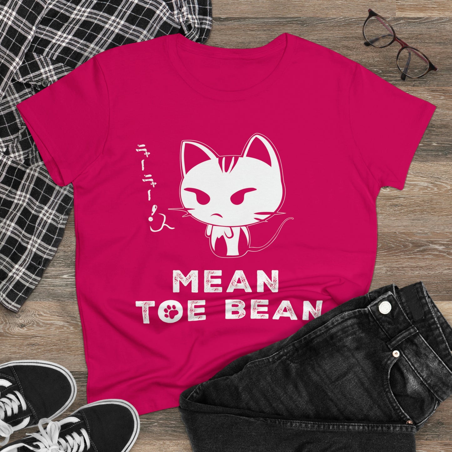 Mean Toe Bean Original Women's Midweight Cotton Tee
