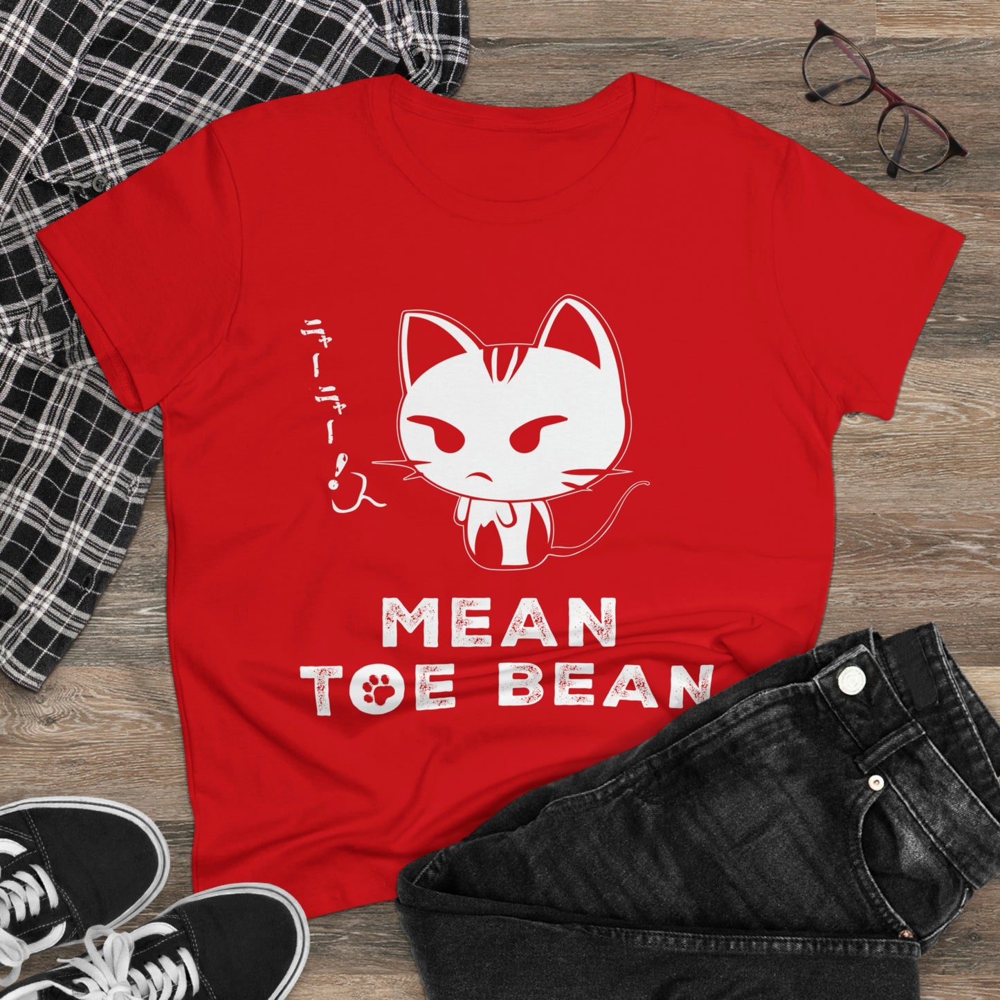 Mean Toe Bean Original Women's Midweight Cotton Tee
