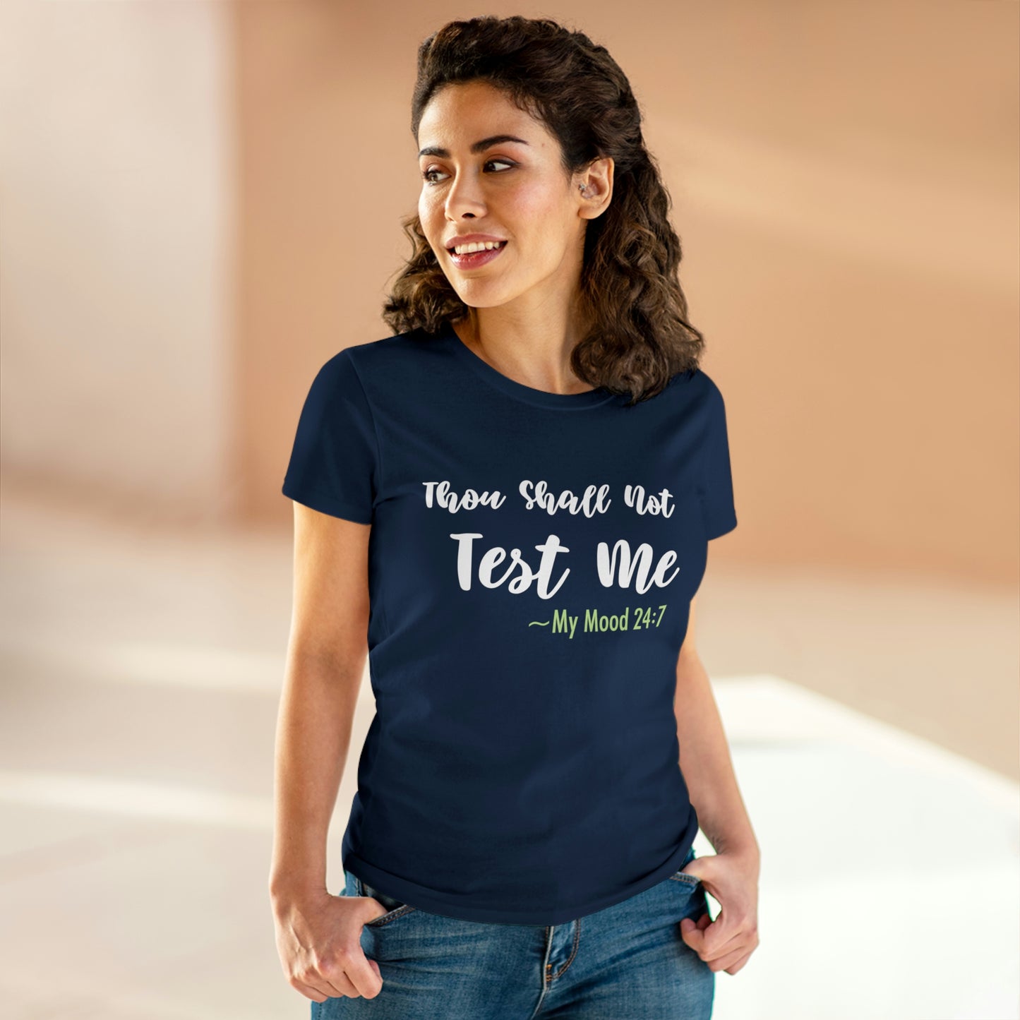 Thou Shall Not Test Me - SKK Women's Midweight Cotton Tee