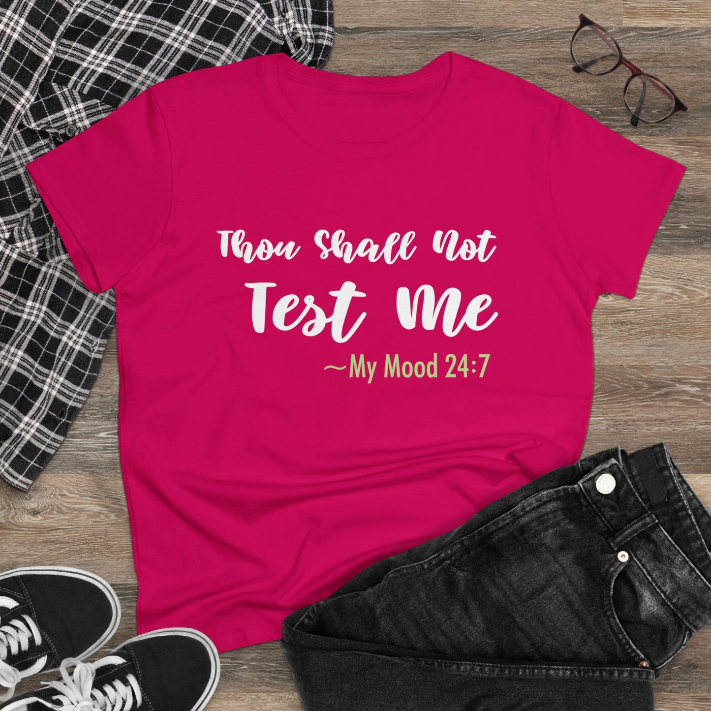 Thou Shall Not Test Me - SKK Women's Midweight Cotton Tee