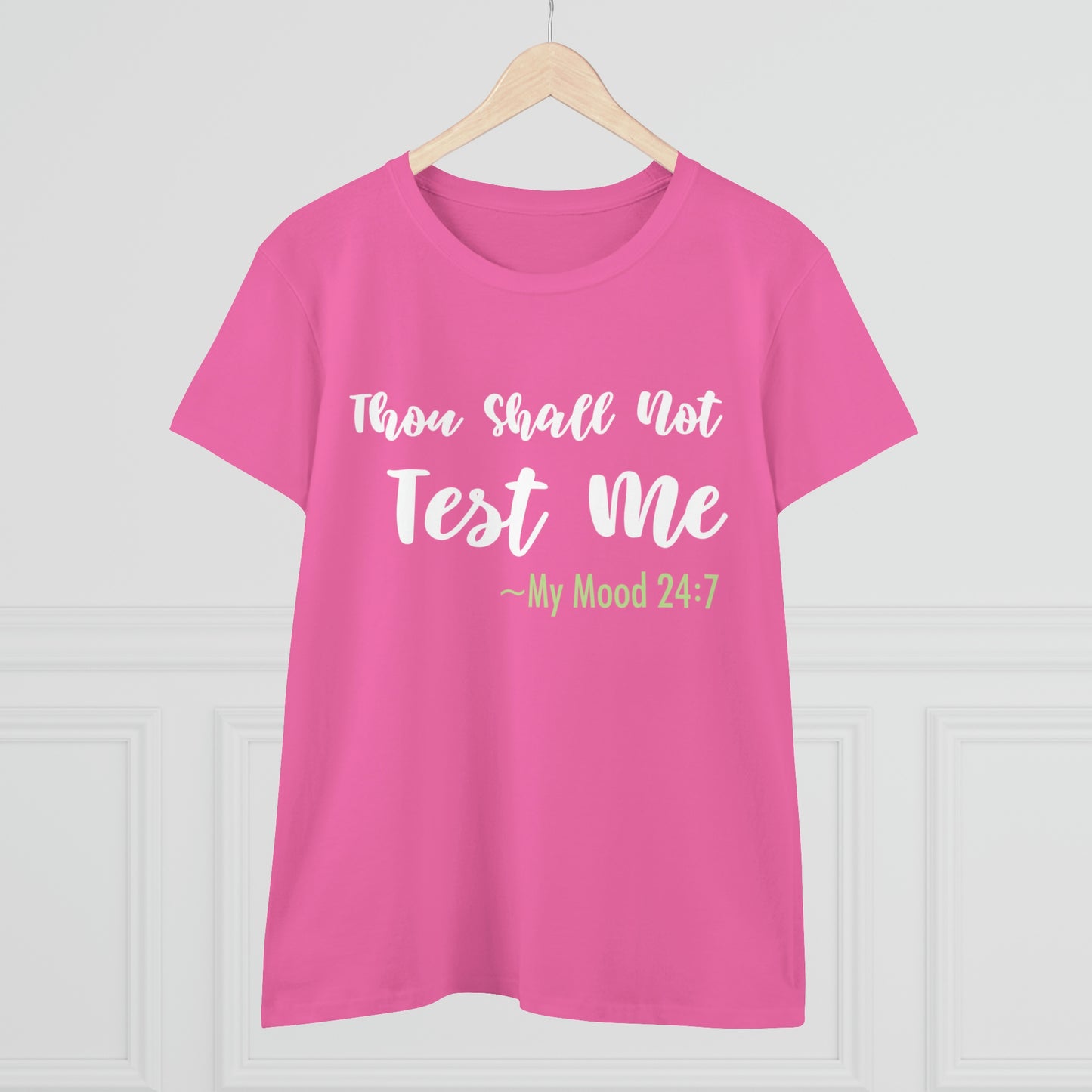 Thou Shall Not Test Me - SKK Women's Midweight Cotton Tee