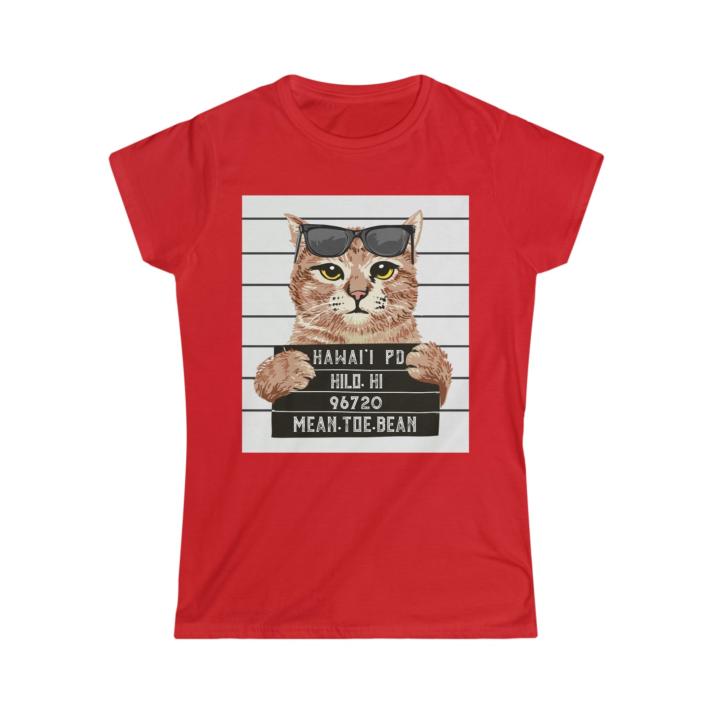 Mean Toe Bean Mug shot Women's Softstyle Tee