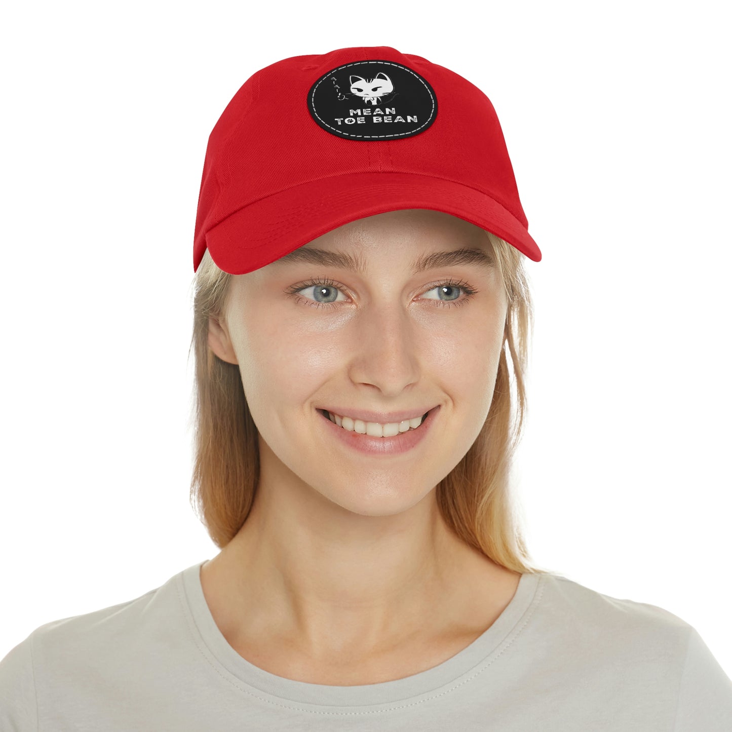 Mean Toe Bean Original Hat with Leather Patch (Round)