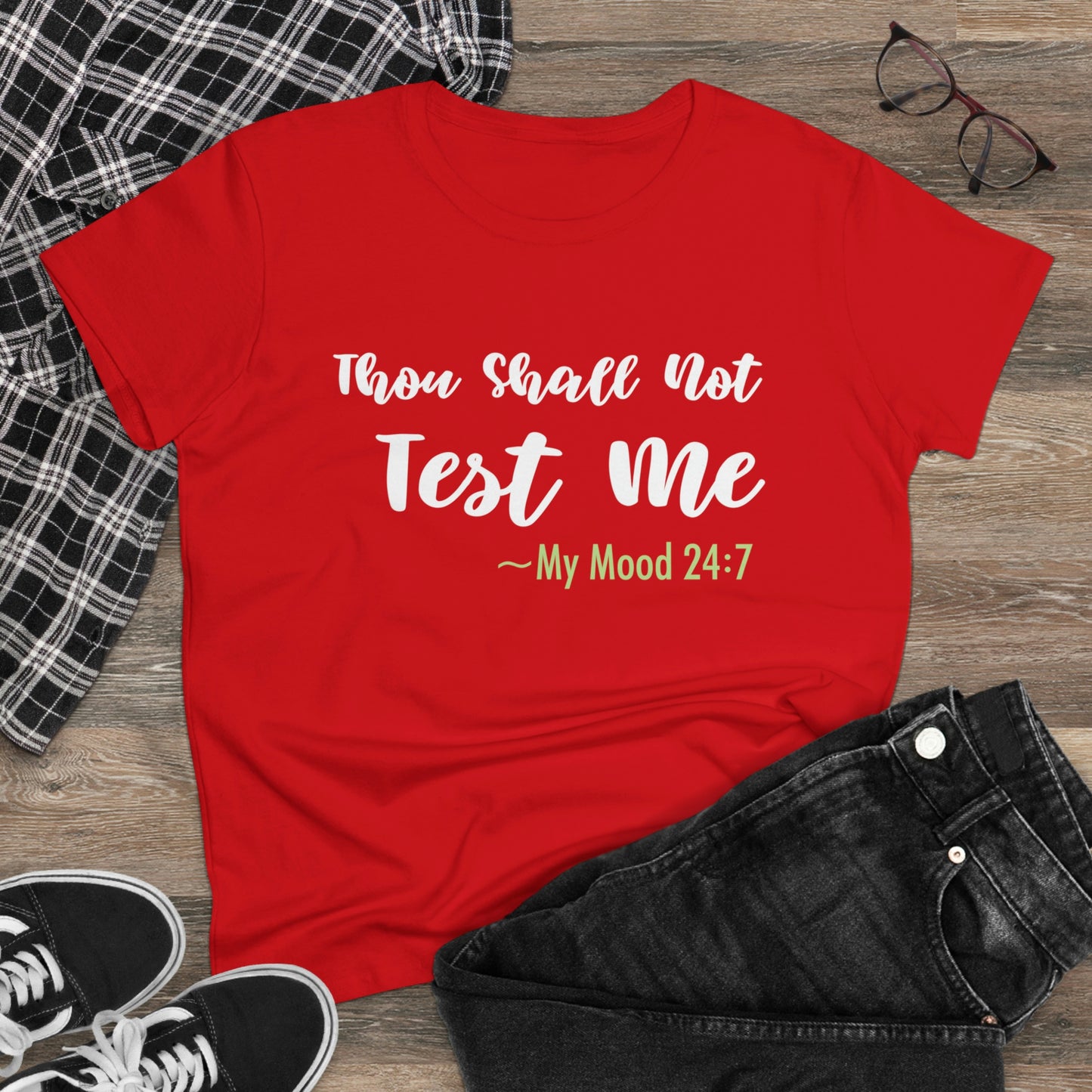 Thou Shall Not Test Me - SKK Women's Midweight Cotton Tee