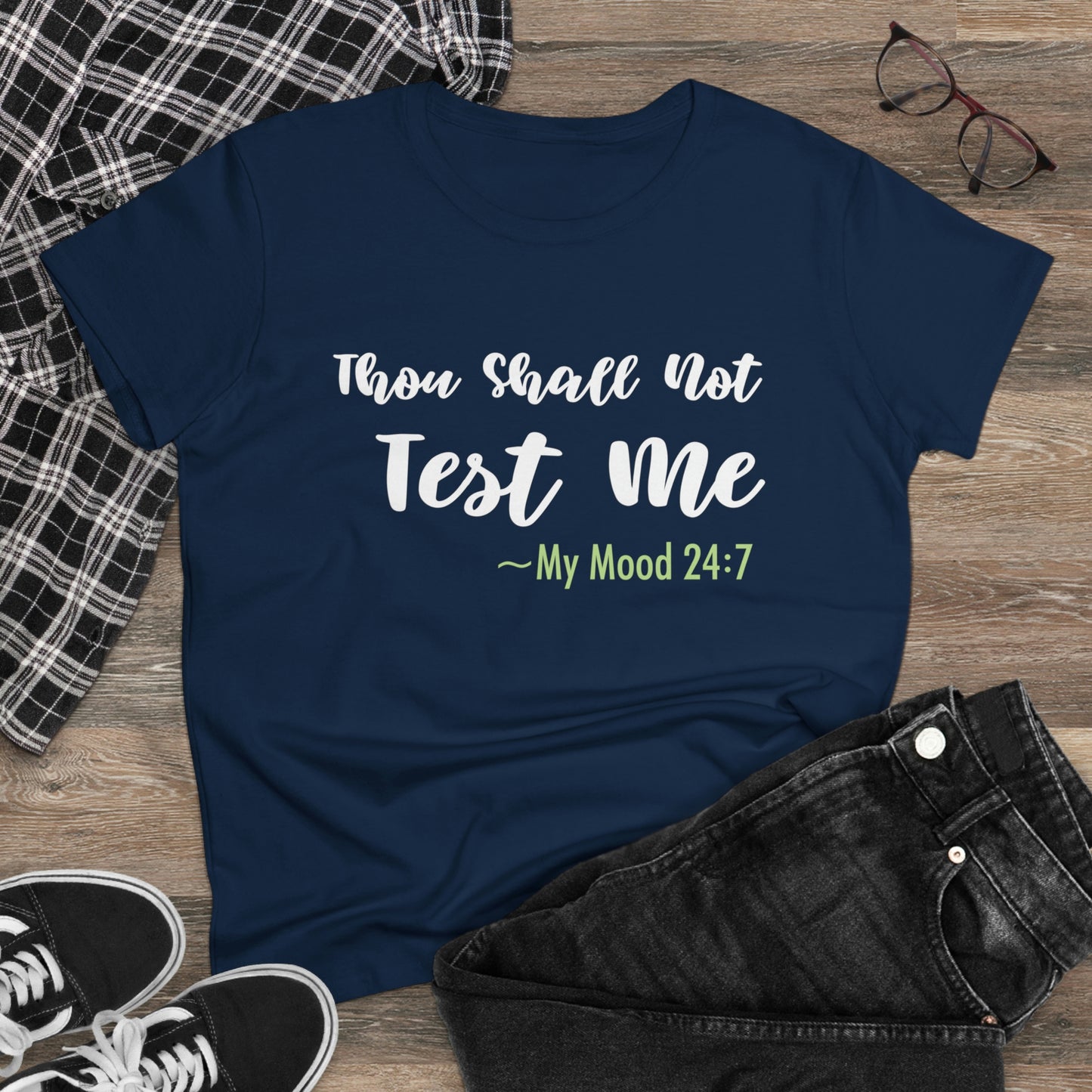 Thou Shall Not Test Me - SKK Women's Midweight Cotton Tee