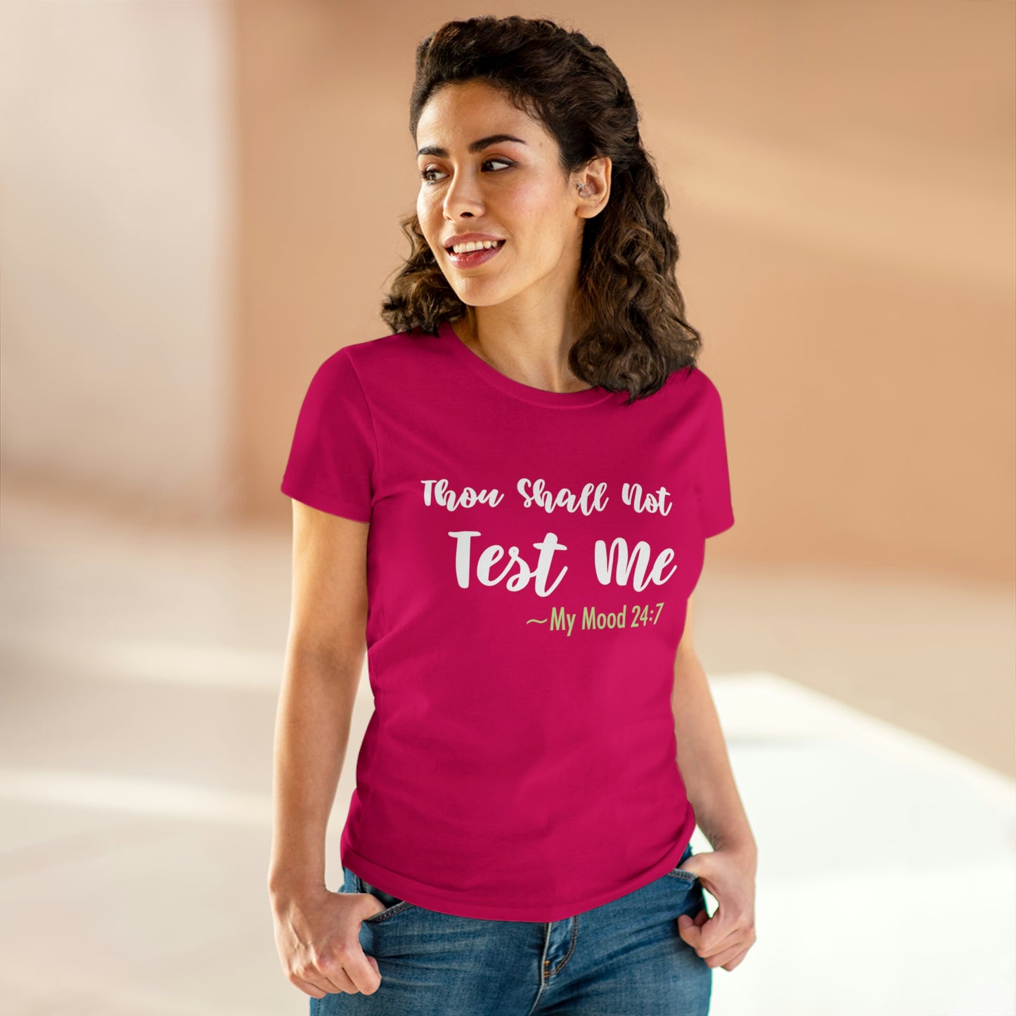 Thou Shall Not Test Me - SKK Women's Midweight Cotton Tee
