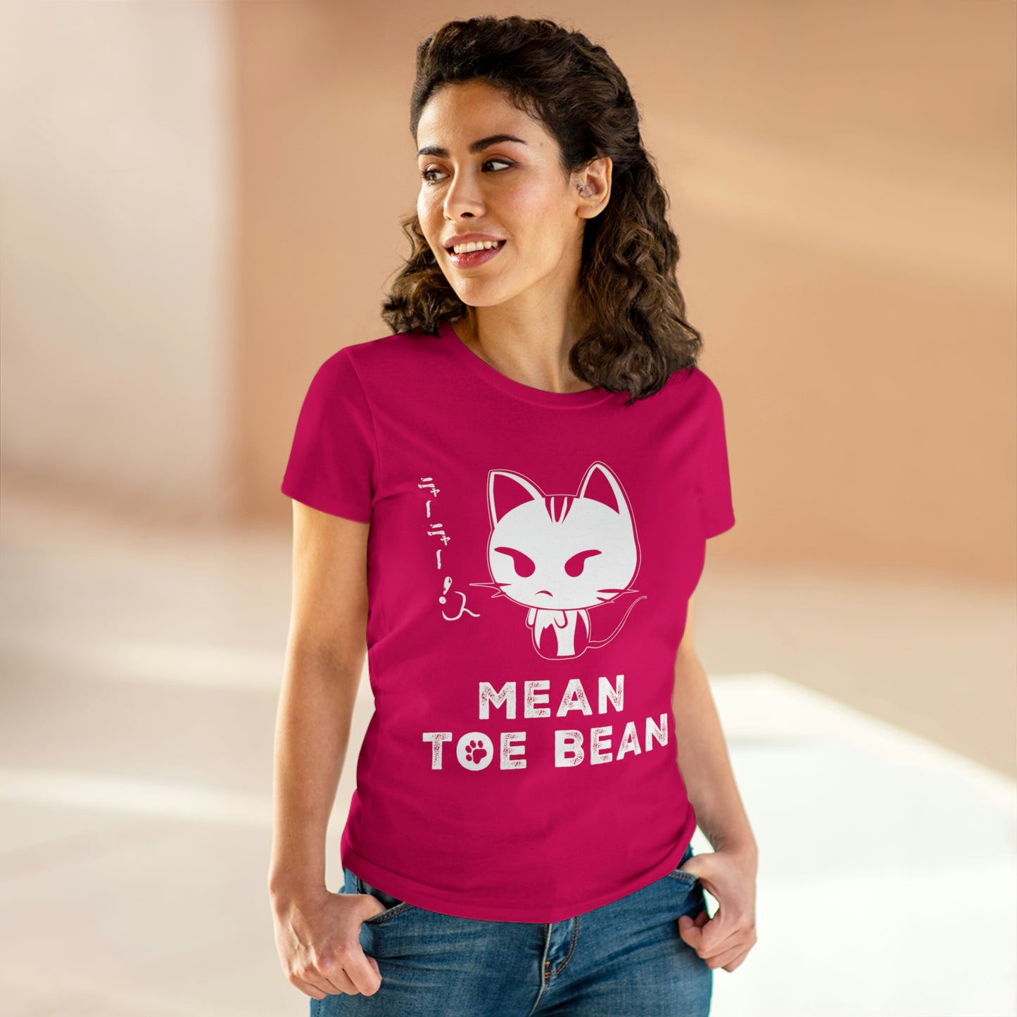 Mean Toe Bean Original Women's Midweight Cotton Tee