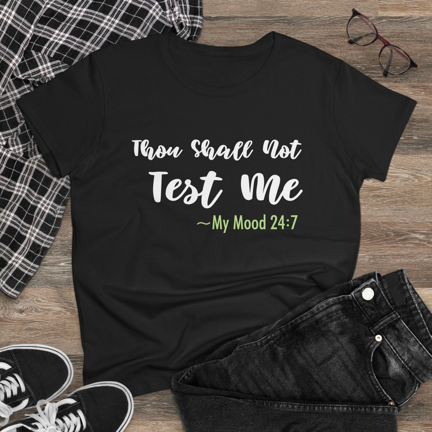Thou Shall Not Test Me - SKK Women's Midweight Cotton Tee
