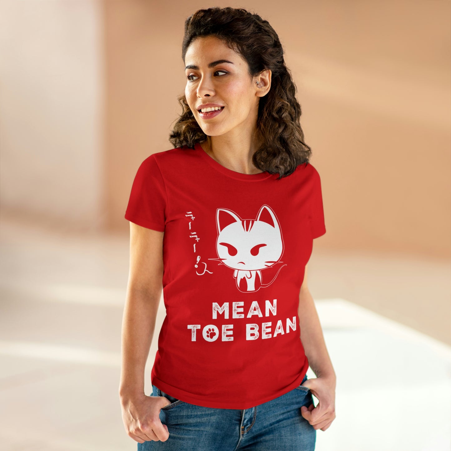 Mean Toe Bean Original Women's Midweight Cotton Tee