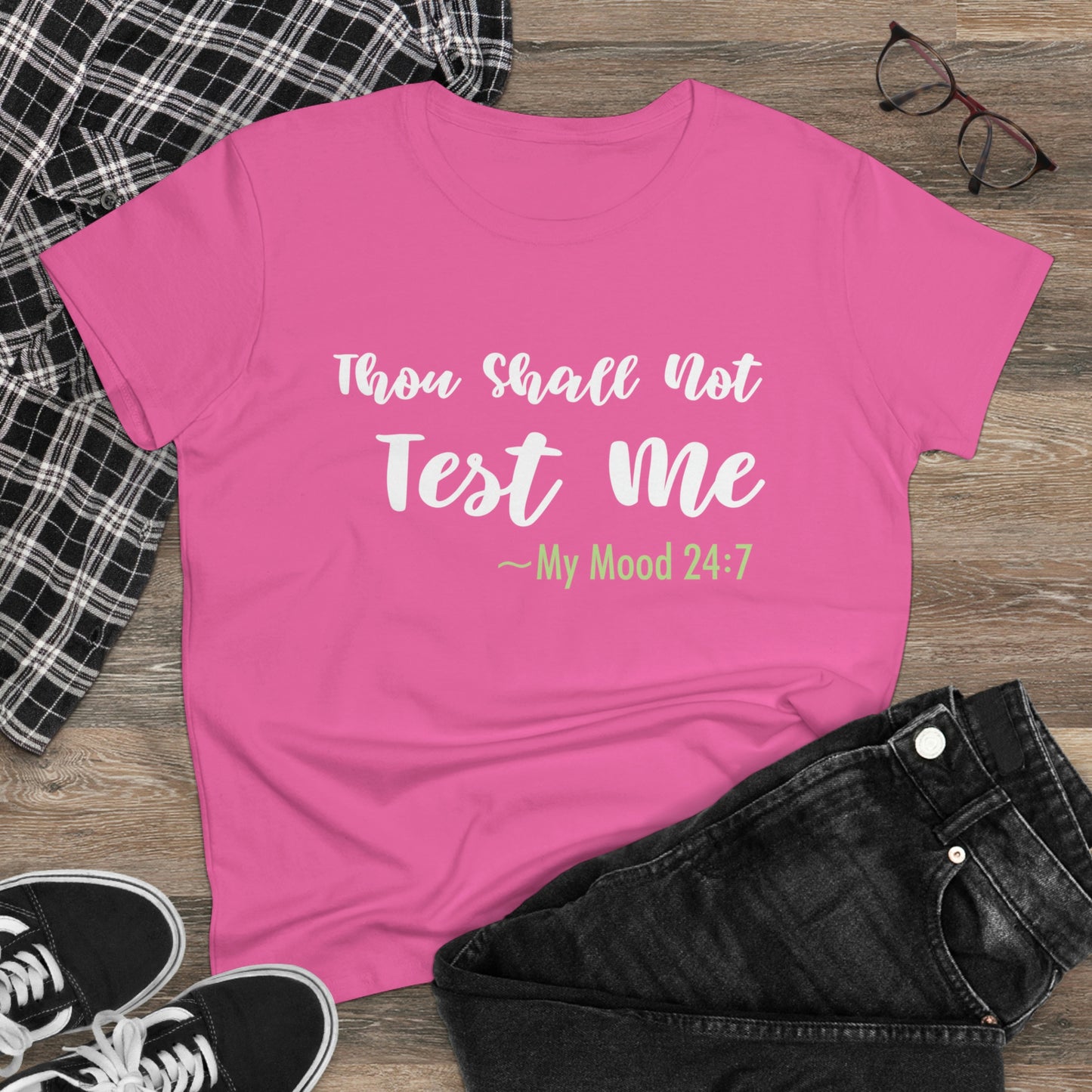 Thou Shall Not Test Me - SKK Women's Midweight Cotton Tee