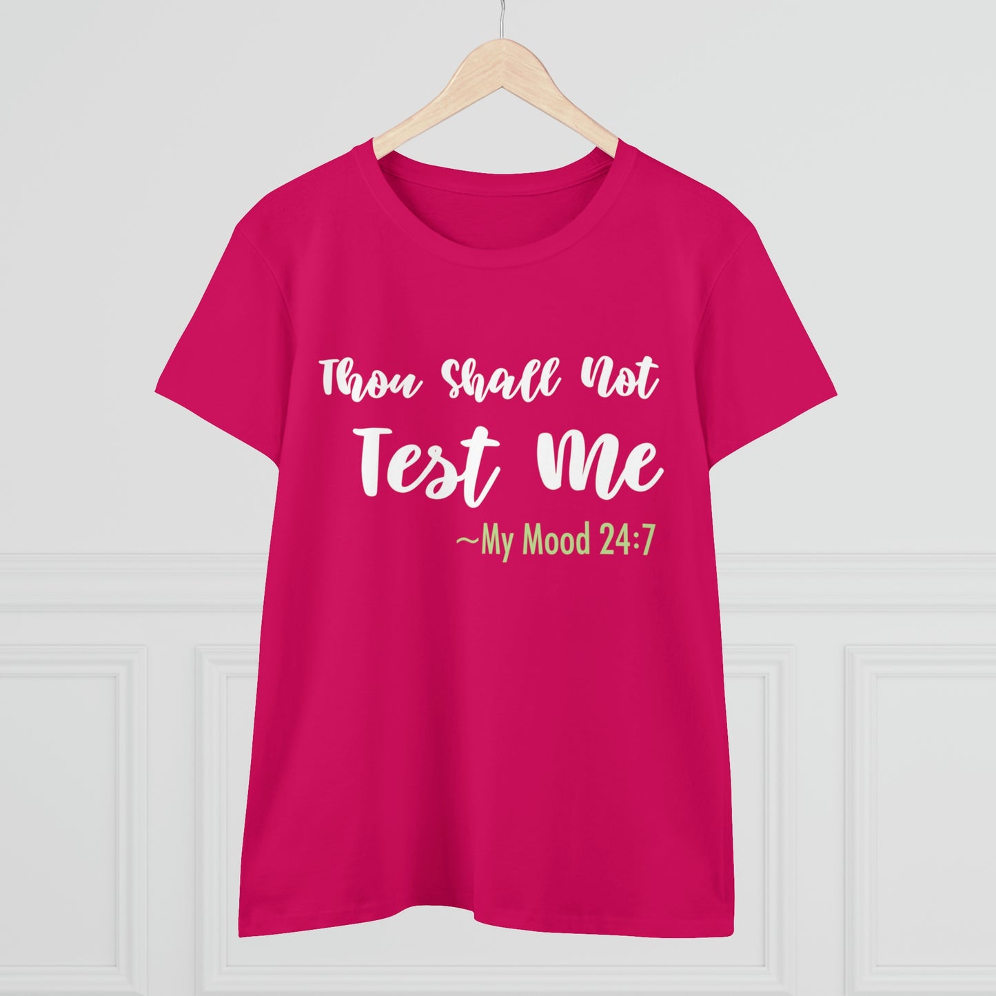 Thou Shall Not Test Me - SKK Women's Midweight Cotton Tee
