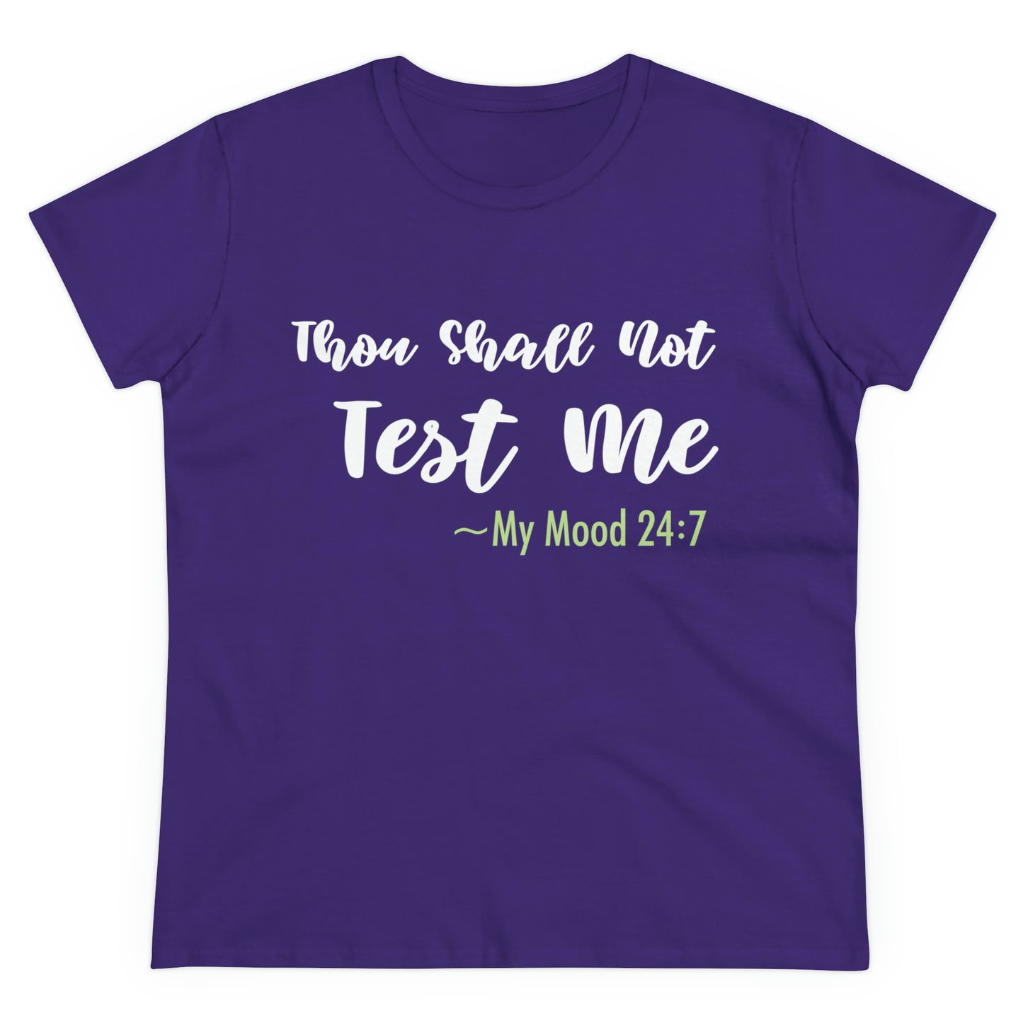 Thou Shall Not Test Me - SKK Women's Midweight Cotton Tee