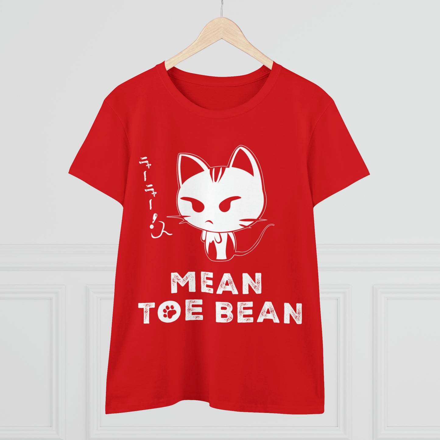 Mean Toe Bean Original Women's Midweight Cotton Tee