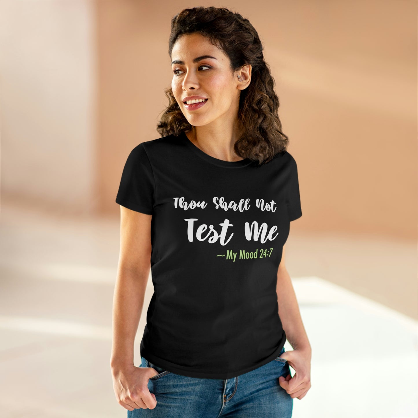 Thou Shall Not Test Me - SKK Women's Midweight Cotton Tee