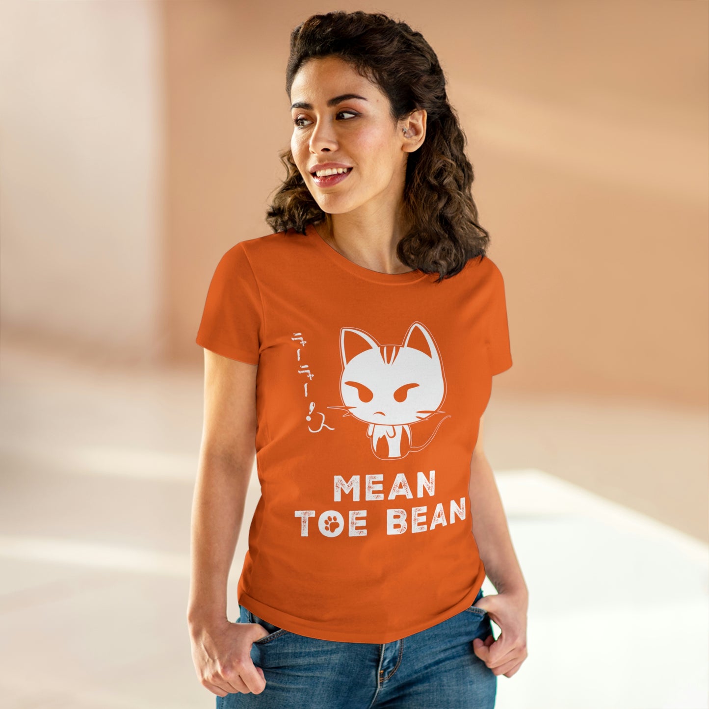 Mean Toe Bean Original Women's Midweight Cotton Tee