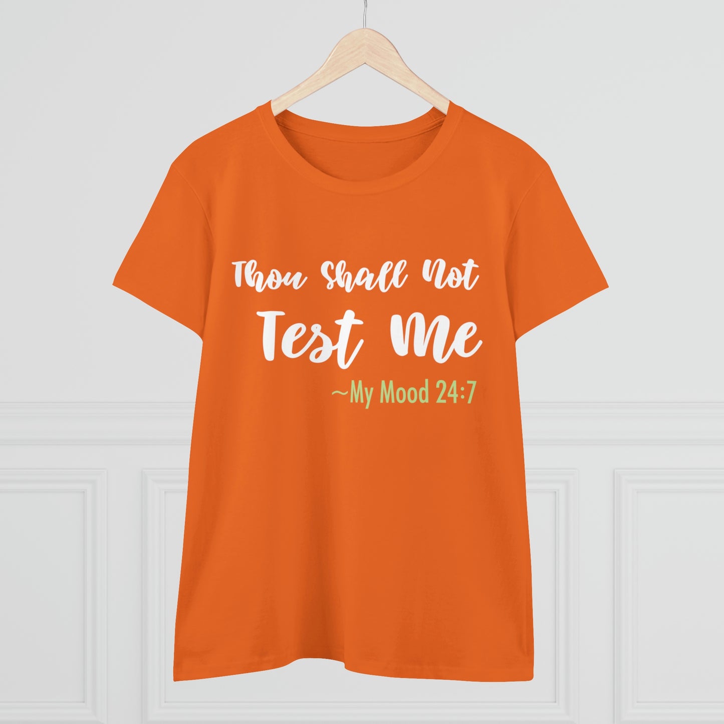 Thou Shall Not Test Me - SKK Women's Midweight Cotton Tee