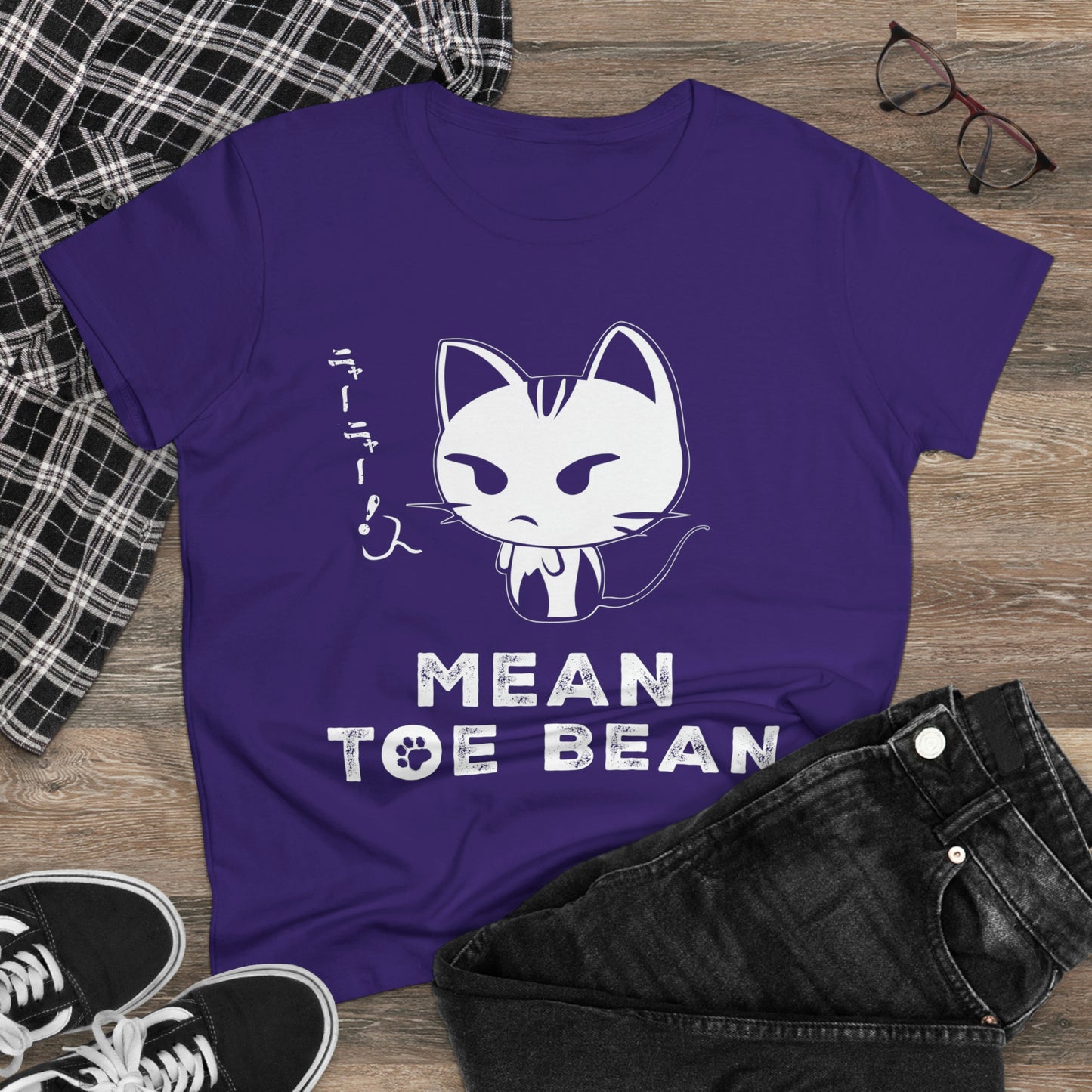 Mean Toe Bean Original Women's Midweight Cotton Tee