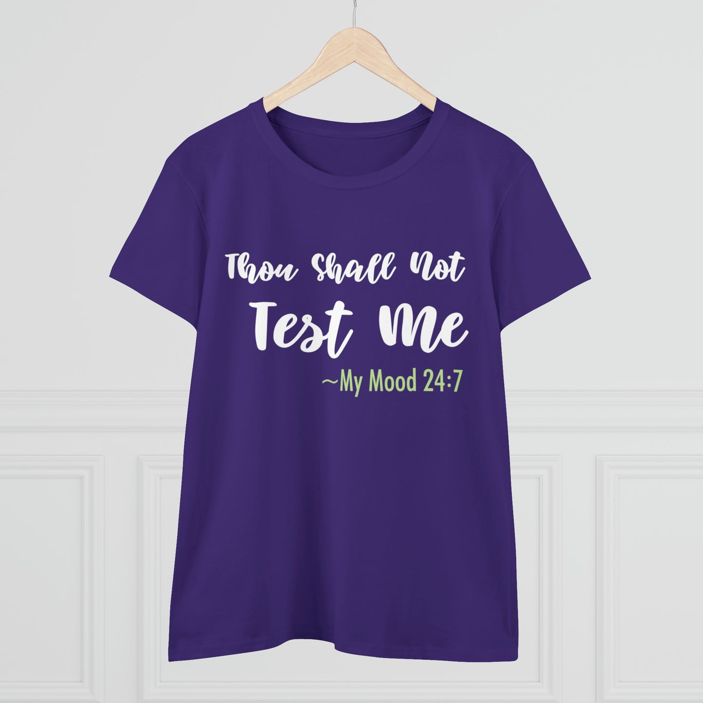 Thou Shall Not Test Me - SKK Women's Midweight Cotton Tee