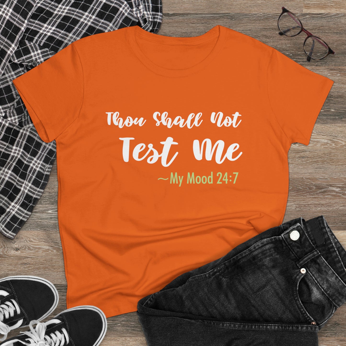 Thou Shall Not Test Me - SKK Women's Midweight Cotton Tee