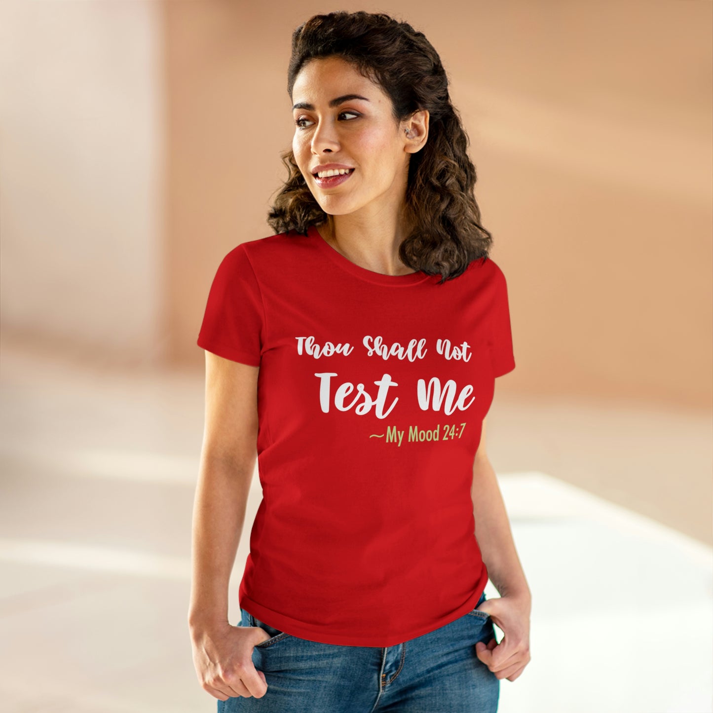 Thou Shall Not Test Me - SKK Women's Midweight Cotton Tee