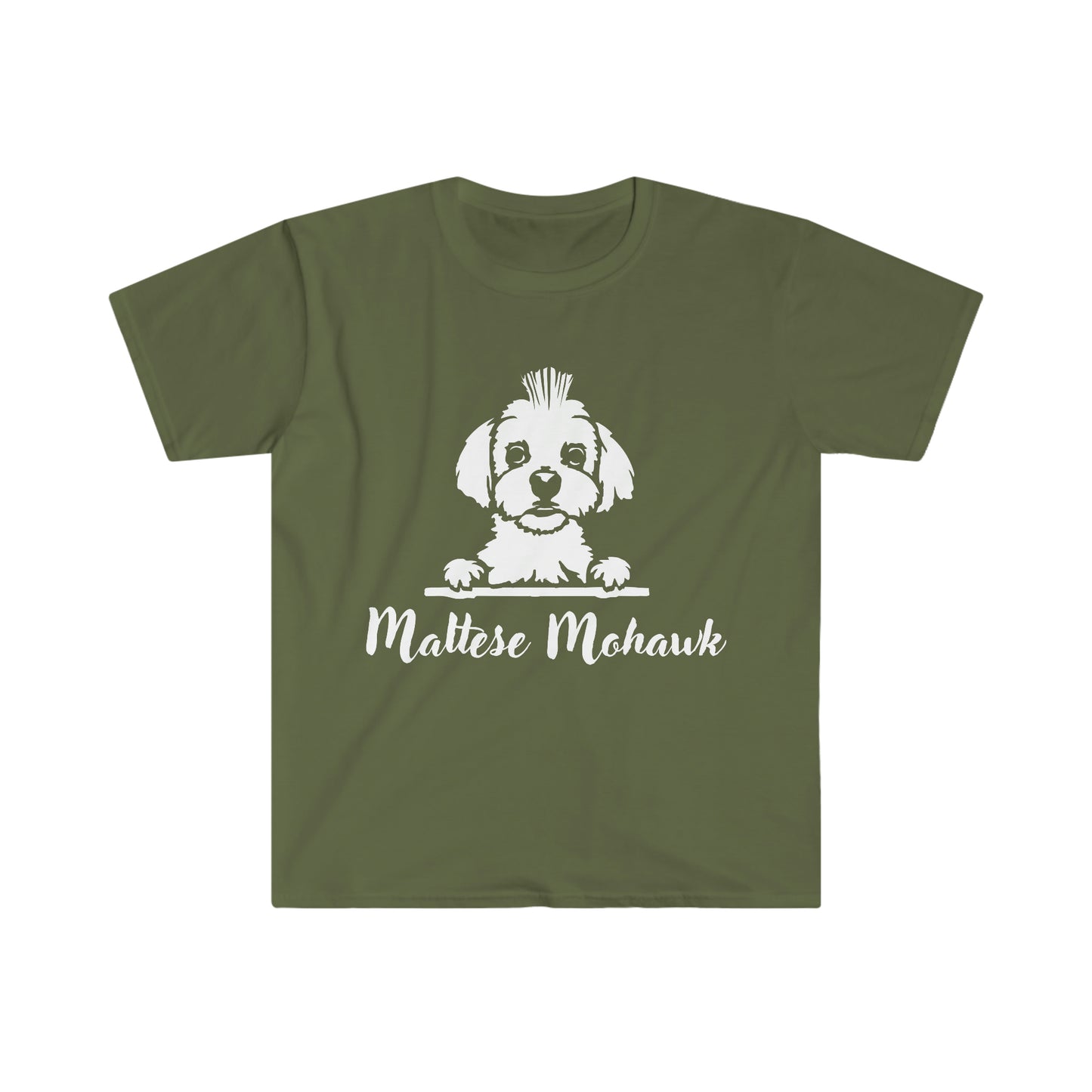 Maltese Mohawk Unisex Softstyle T-Shirt