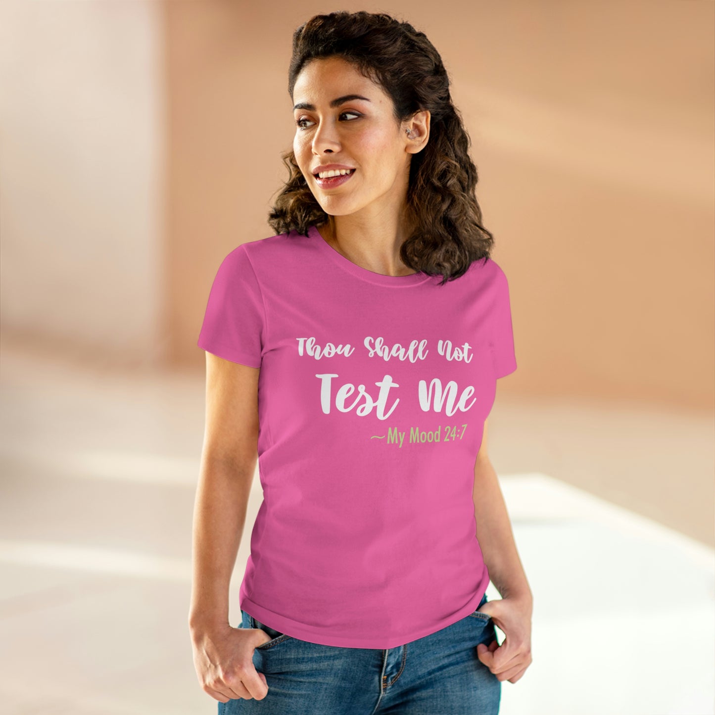 Thou Shall Not Test Me - SKK Women's Midweight Cotton Tee