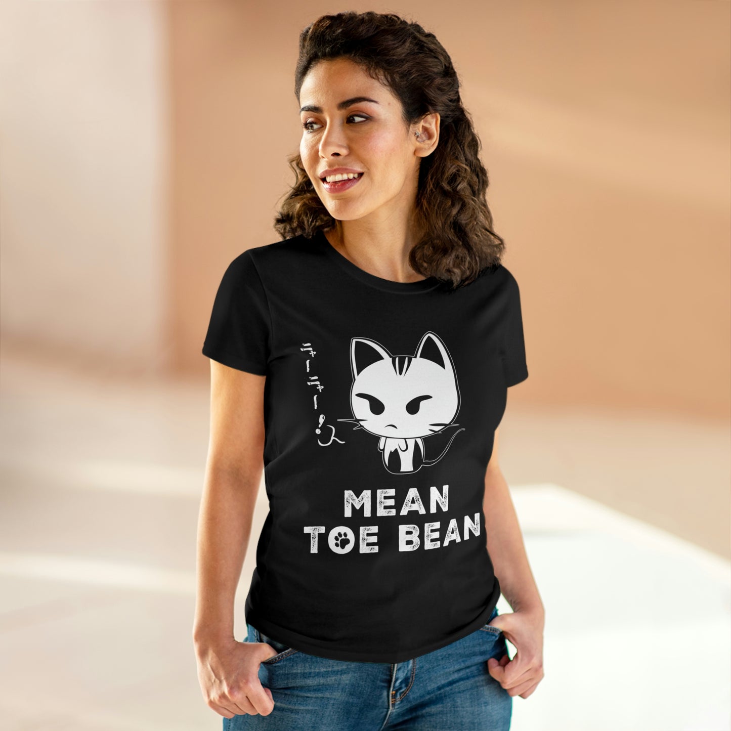 Mean Toe Bean Original Women's Midweight Cotton Tee