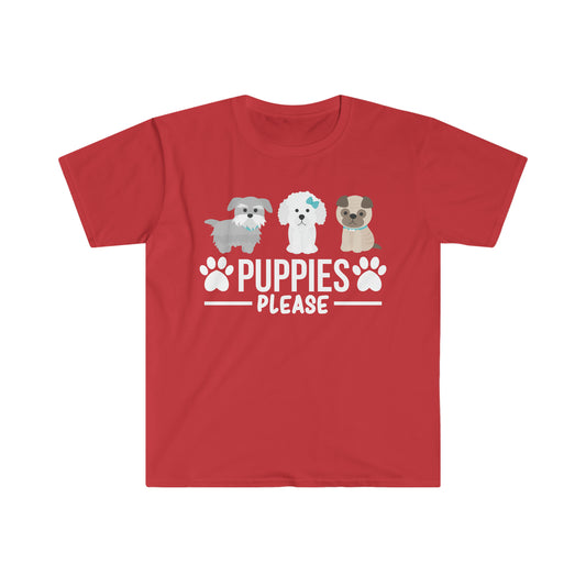 Puppies Please! Unisex Softstyle T-Shirt